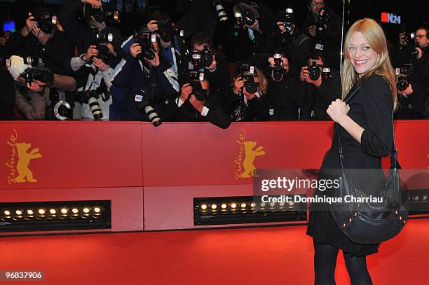 Actress Heike Makatsch attends the 'Jud Suess - Film Ohne Gewissen' Premiere during day eight of the 60th Berlin International Film Festival at the...