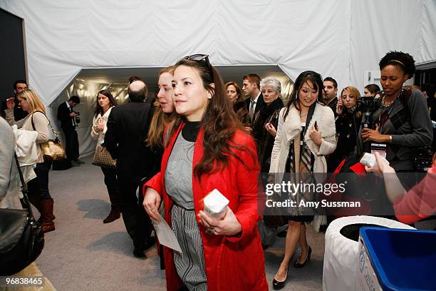 General view of atmosphere during Mercedes-Benz Fashion Week presented by Tetra Pak & O.N.E. At The Salon at Bryant Park on February 18, 2010 in New...