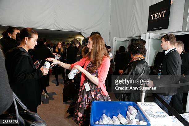 General view of atmosphere during Mercedes-Benz Fashion Week presented by Tetra Pak & O.N.E. At The Salon at Bryant Park on February 18, 2010 in New...