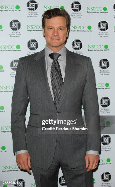 Colin Firth attends The London Critics' Circle Film Awards at The Landmark Hotel on February 18, 2010 in London, England.