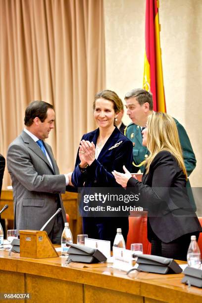 Gaspar Llamazares, Trinidad Jimenez, the Infanta Elena de Borbon and Jose Bono attend the Rare Disease Day 2010 event at the Congress of Deputies, on...