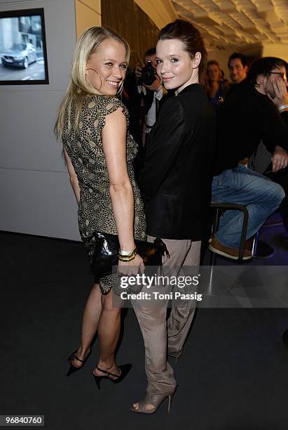 Nova Meierhenrich and Karoline Herfurth attend the 'Next Generation' reception during day eight of the 60th Berlin International Film Festival at the...