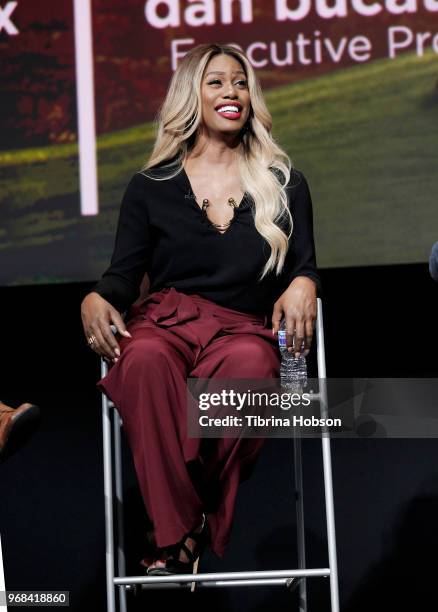 Laverne Cox attends the 'Who Do You Think You Are?' FYC Event at Wolf Theatre on June 5, 2018 in North Hollywood, California.