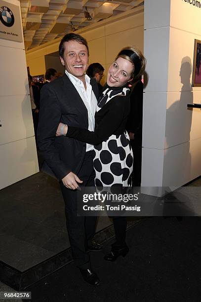 Actor Roman Knizka and partner Stefanie Mensing attends the 'Next Generation' reception during day eight of the 60th Berlin International Film...