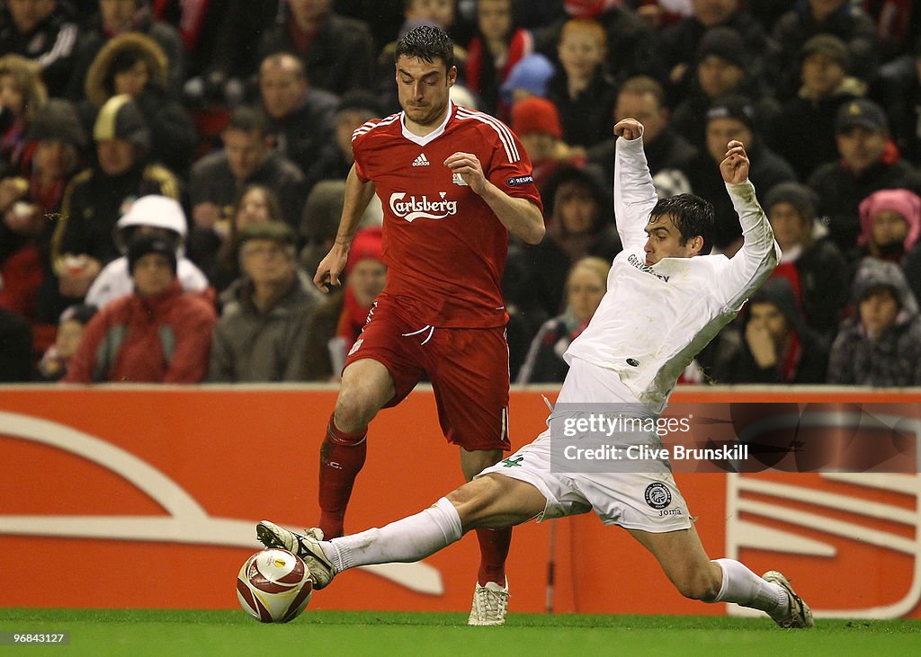 Liverpool v Unirea Urziceni - UEFA Europa League