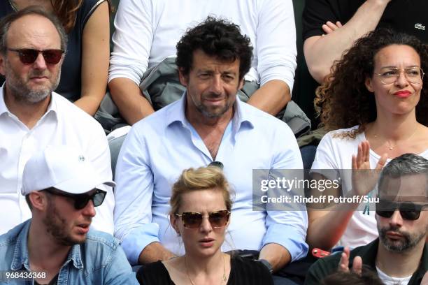 Patrick Bruel attends the 2018 French Open - Day Eleven at Roland Garros on June 6, 2018 in Paris, France.