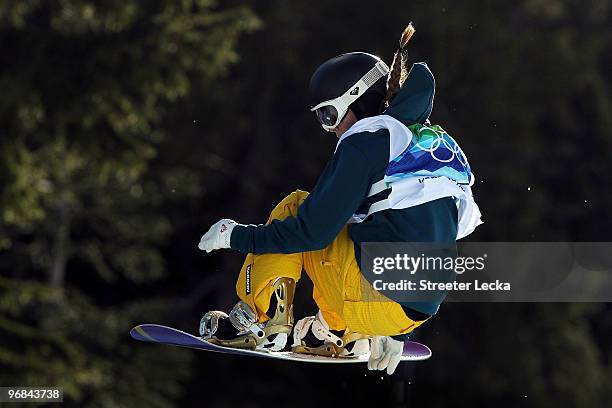 Torah Bright of Australia competes in the Snowboard Women's Halfpipe on day seven of the Vancouver 2010 Winter Olympics at Cypress Snowboard &...