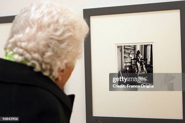 Photograph by Francesca Woodman is shown at the Galleria Nazionale D'Arte Moderna during the opening 'Donna. Avanguardia Femminista Negli Anni '70'...