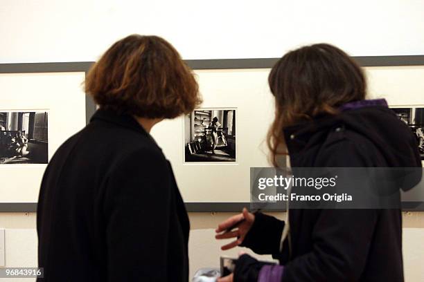 Photographs by Francesca Woodman are shown at the Galleria Nazionale D'Arte Moderna during the opening 'Donna. Avanguardia Femminista Negli Anni '70'...