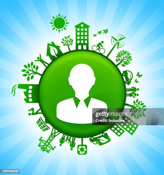 face environment green button background on blue sky - wire face stock illustrations