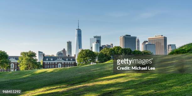 view from governors island - new york - governors island stock pictures, royalty-free photos & images