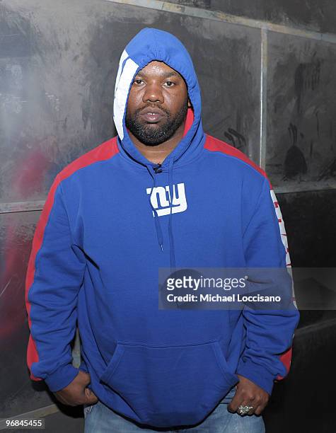 Rapper Raekwon appears on fuse TV at fuse Studios on February 18, 2010 in New York City.
