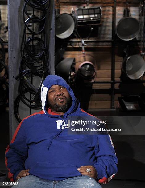 Rapper Raekwon appears on fuse TV at fuse Studios on February 18, 2010 in New York City.