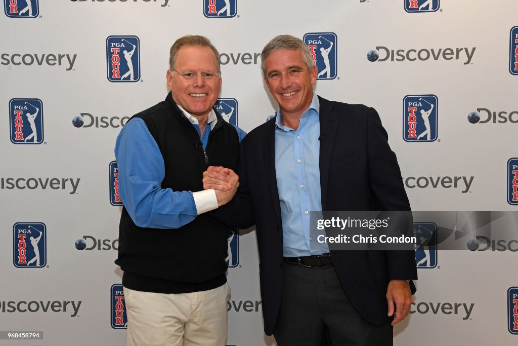 PGA TOUR announcement of a 12-year partnership with Discovery