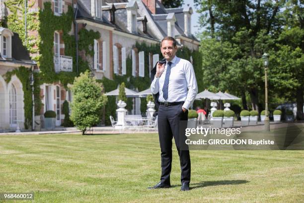 The CEO of H8 Collection, Jean-Philippe Cartier is photographed for Paris Match in his hotel domain Les Hauts de Loire on May 18, 2018 in Onzain .