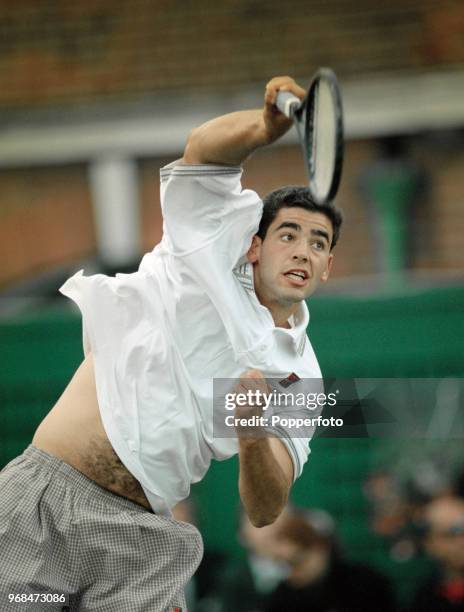 Pete Sampras of the United States of America in action circa June 1994.