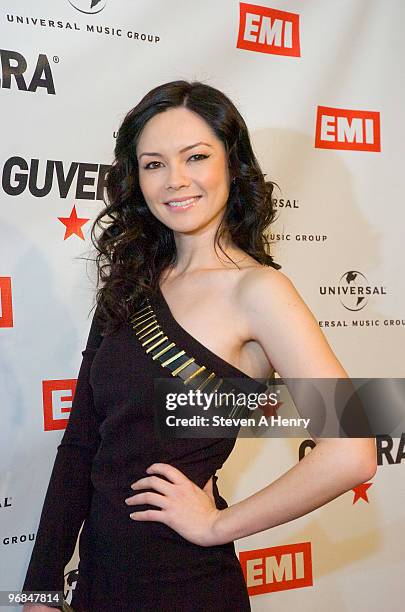 Singer Marie Digby attends the Guvera Pre-Launch Party at the Metropolitan Pavilion on February 18, 2010 in New York City.