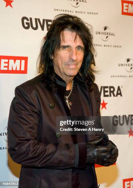 Alice Cooper attends the Guvera Pre-Launch Party at the Metropolitan Pavilion on February 18, 2010 in New York City.