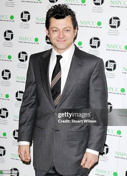 Andy Serkis attends The London Critics' Circle Film Awards at The Landmark Hotel on February 18, 2010 in London, England.