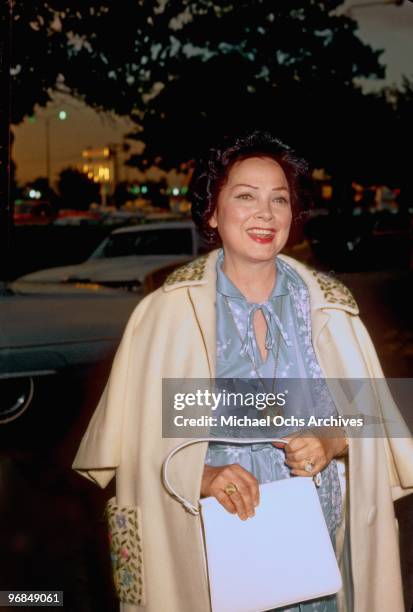 Singer and actress Kathryn Grayson attends an event circa 1975 in Los Angeles, California.