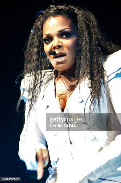 Janet Jackson performs at L'Olympia on June 26, 2011 in Paris, France.