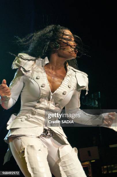 Janet Jackson performs at L'Olympia on June 26, 2011 in Paris, France.