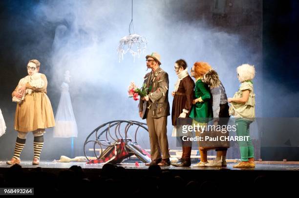 Spectacle de cirque russe 'La famille Semianyki', au Trianon le 20 decembre 2015, Paris, France.