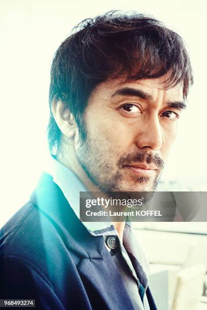 Actor Hiroshi Abe poses during a portrait session on May 18, 2016 in Cannes, France.