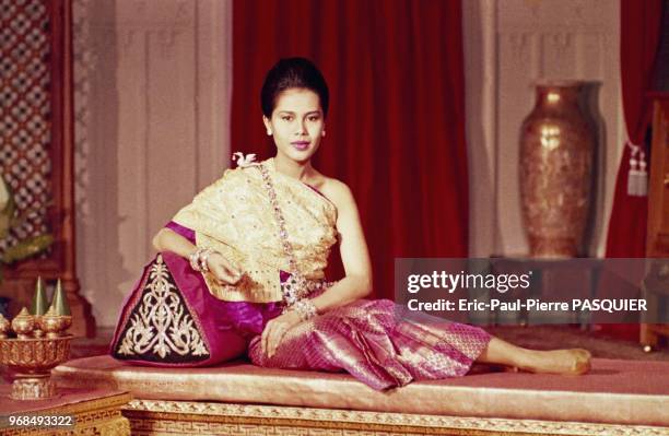 The Queen of Thailand, Queen Sirikit in traditional costume.