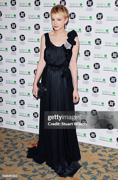 Carey Mulligan attends The London Critics' Circle Film Awards at The Landmark Hotel on February 18, 2010 in London, England.