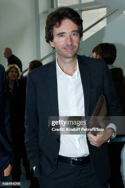 General manager of Berluti Antoine Arnault attends the LVMH Prize 2018 Edition at Fondation Louis Vuitton on June 6, 2018 in Paris, France.