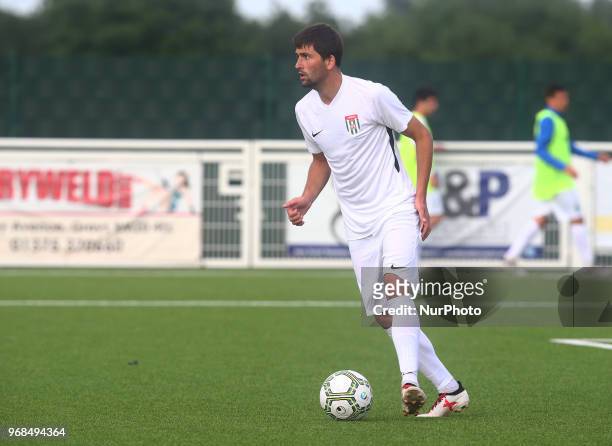 Anri Khagba of Abkhazia during Conifa Paddy Power World Football Cup 2018 Quarterfinal C for Places 9-16 match between Tamil Eelam against Abkhazia...