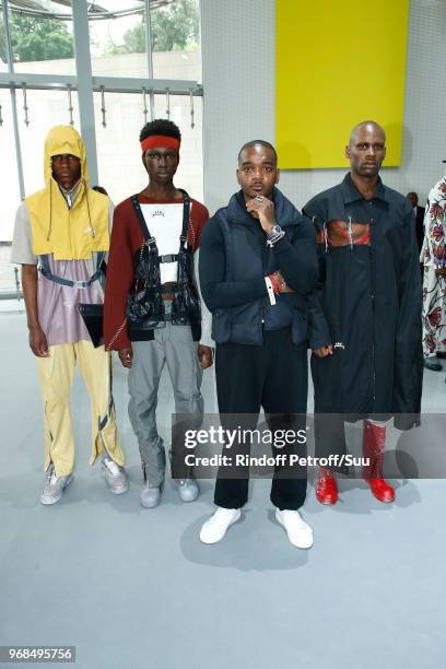 Members of Finalist "A-Cold-Wall" attend the LVMH Prize 2018 Edition at Fondation Louis Vuitton on June 6, 2018 in Paris, France.