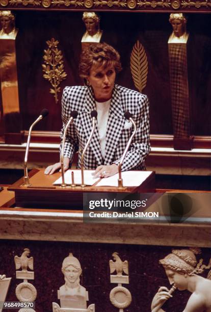 Discours d'Edith Cresson, Premier ministre, devant les députés, le 22 mai 1991, France.