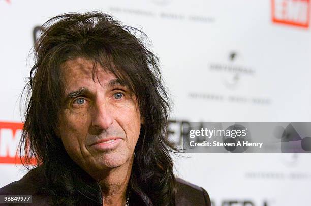 Alice Cooper attends the Guvera Pre-Launch Party at the Metropolitan Pavilion on February 18, 2010 in New York City.