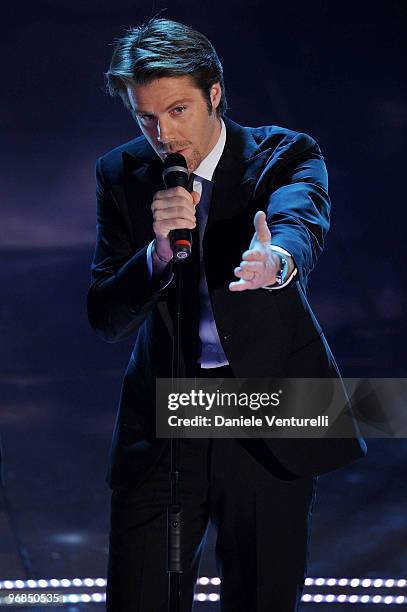 Emanuele Filiberto attends the 60th Sanremo Song Festival at the Ariston Theatre On February 18, 2010 in San Remo, Italy.