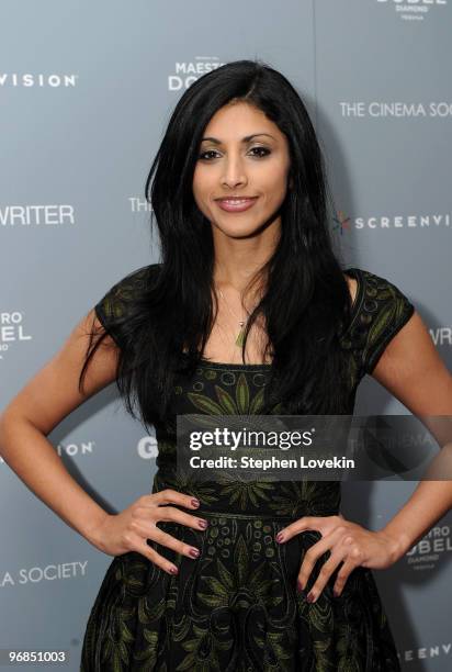 Reshma Shetty attends the Cinema Society screening of "The Ghost Writer" at Crosby Street Hotel on February 18, 2010 in New York City.