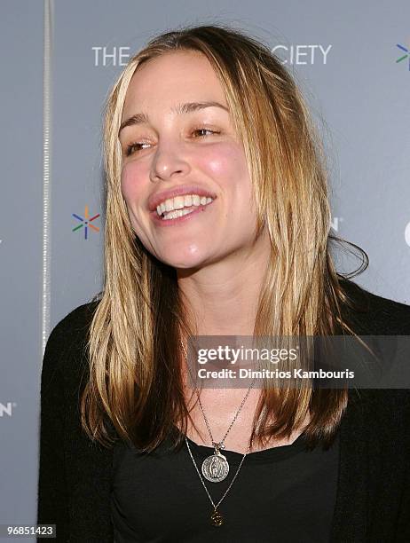 Actress Piper Perabo attends the Cinema Society & Screevision screening of "The Ghost Writer" at the Crosby Street Hotel on February 18, 2010 in New...