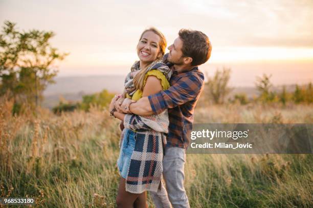 countryside romance - flannel shirt stock pictures, royalty-free photos & images