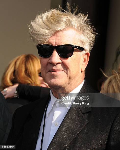 Director David Lynch attends Roy Orbison's induction into the Hollywood Walk Of Fame on January 29, 2010 in Hollywood, California.