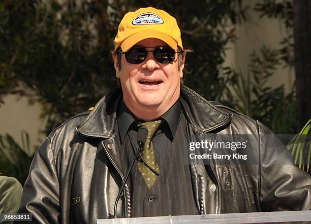 Actor Dan Akroyd attends Roy Orbison's induction into the Hollywood Walk Of Fame on January 29, 2010 in Hollywood, California.