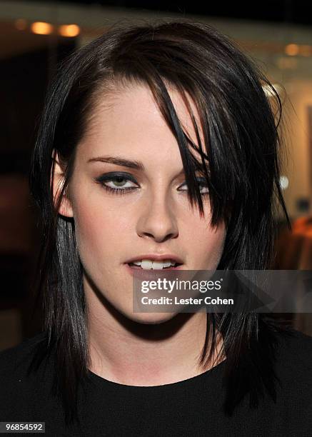 Actress Kristen Stewart attends the "The Yellow Handkerchief" Los Angeles premiere at Pacific Design Center on February 18, 2010 in West Hollywood,...