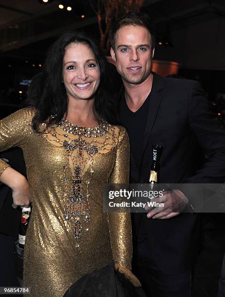 Emma Snowdon-Jones and J.D. Attend the Mercedes-Benz Fashion Week Closing Party hosted by New York Times, Ideeli and Vevant at Bryant Park on...