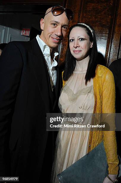 Robert Verdi and Alexandra Adame attend the "Quicktake": Rodarte exhibition opening party at the Cooper-Hewitt, National Design Museum on February...