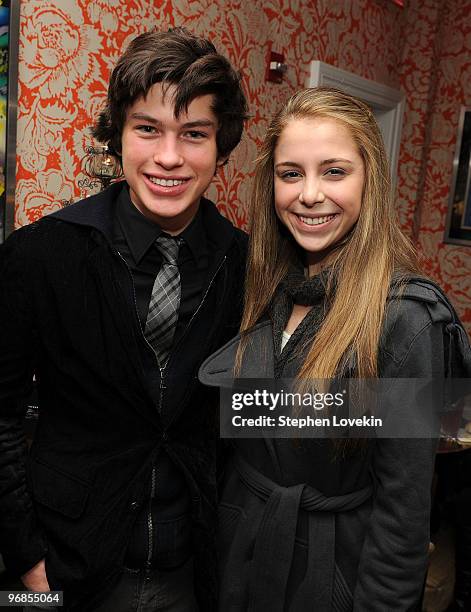 Actors Graham Phillips and Makenzie Vega attend the after party for the Cinema Society & Screenvision screening of "The Ghost Writer" at the Crosby...