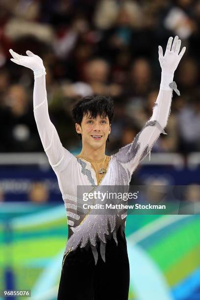 Johnny Weir of the United States competes in the men's figure skating free skating on day 7 of the Vancouver 2010 Winter Olympics at the Pacific...