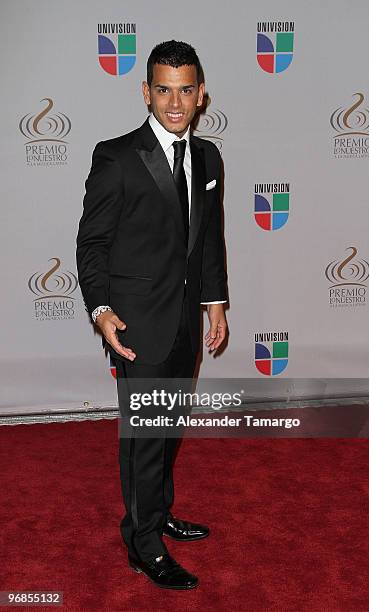 Tito "El Bambino" arrives at Univision's 2010 Premio Lo Nuestro a La Musica Latina Awards at American Airlines Arena on February 18, 2010 in Miami,...