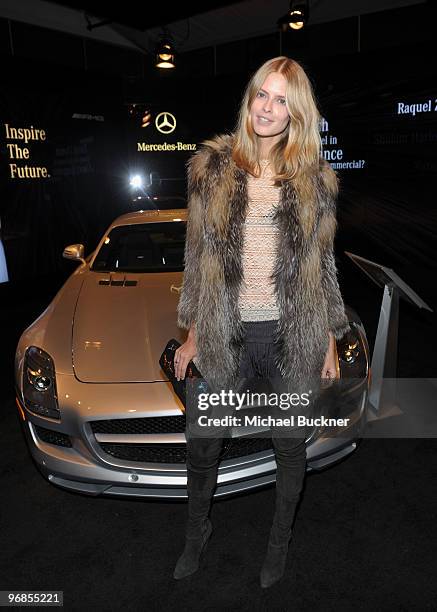 Model Julia Stegner at the Mercedes-Benz Fashion Week Fall 2010 - Official Coverage at Bryant Park on February 18, 2010 in New York City.