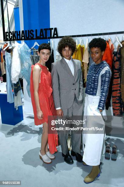 Members of Finalist "Eckhaus Latta" attend the LVMH Prize 2018 Edition at Fondation Louis Vuitton on June 6, 2018 in Paris, France.
