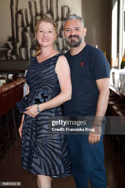 Katja Studt and Adrian Runhof during the Ladies Lunch at DIE BANK on June 6, 2018 in Hamburg, Germany.